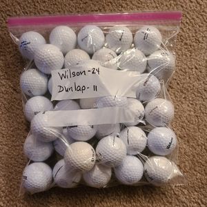 35 Wilson And Dunlop Golf Balls